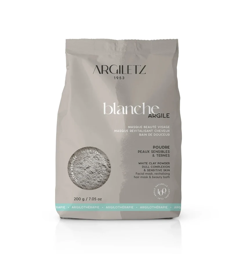 Argile blanche en poudre ultra ventilée-200g-Argiletz