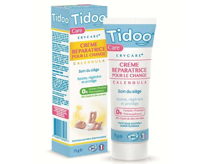 Crème de Change Réparatrice Bio au Calendula - 75 g-Tidoo