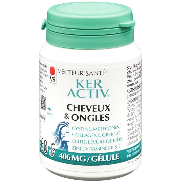 Ker'Activ-cheveux et ongles-60 gélules-Vecteur santé
