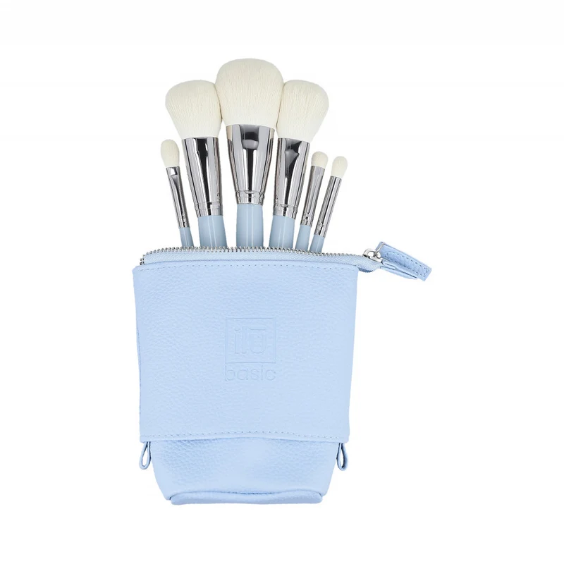 ilū Makeup Brushes 6pz + Case Set Blue - set de pinceaux