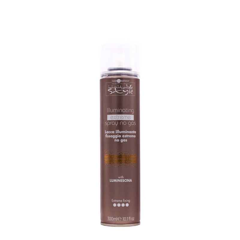 Hair Company Inimitable Style Illuminating Extreme Spray No Gas 300ml - laque illuminatrice tenue extrême sans gaz