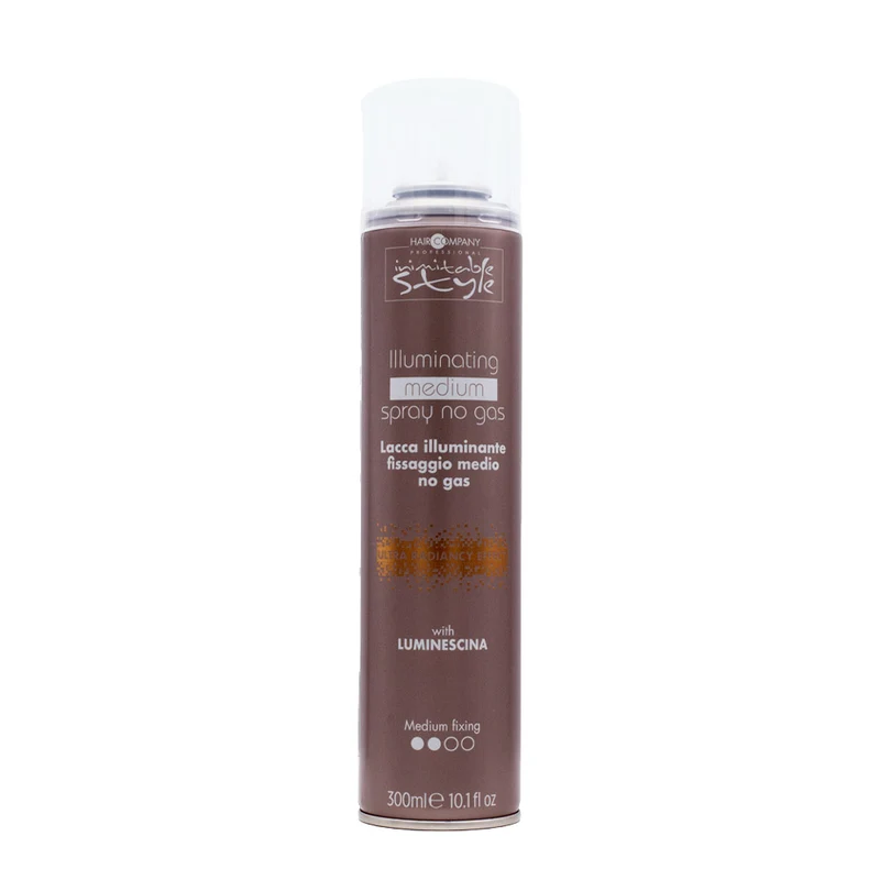 Hair Company Illuminating Medium Spray No Gas 300ml - laque illuminatrice tenue moyenne sans gaz