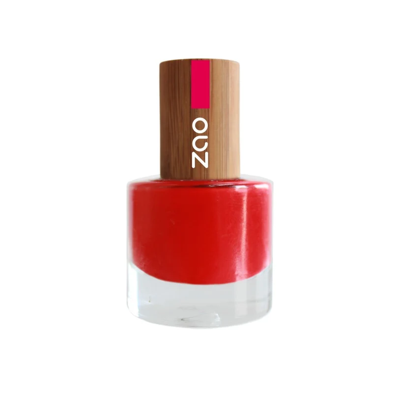 Vernis à ongles Bio - 650 Rouge carmin- 8 ml - Zao Make-up