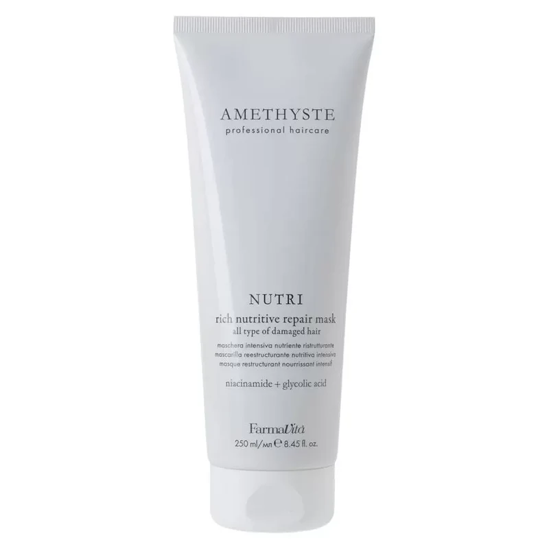 Masque réparateur nutritif riche - Cheveux abîmés - Amethyste NUTRI - (250ml)