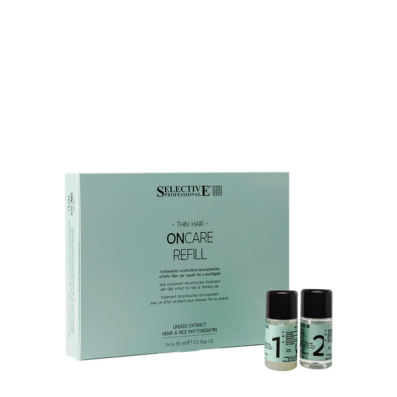 Selective Professional Refill Treatment Ampoules 5+5x15ml - ​soin reconstructeur effet filler