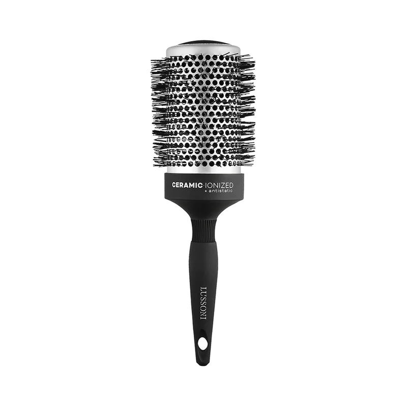 Lussoni Haircare Brush C&S Round Silver Styling 65mm - brosse ronde