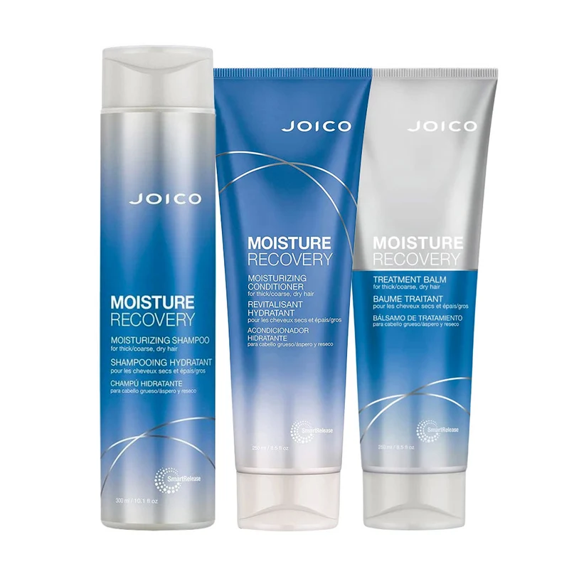 Joico Moisture Recovery Shampoo 300ml Conditioner 250ml Treatment Balm 250ml