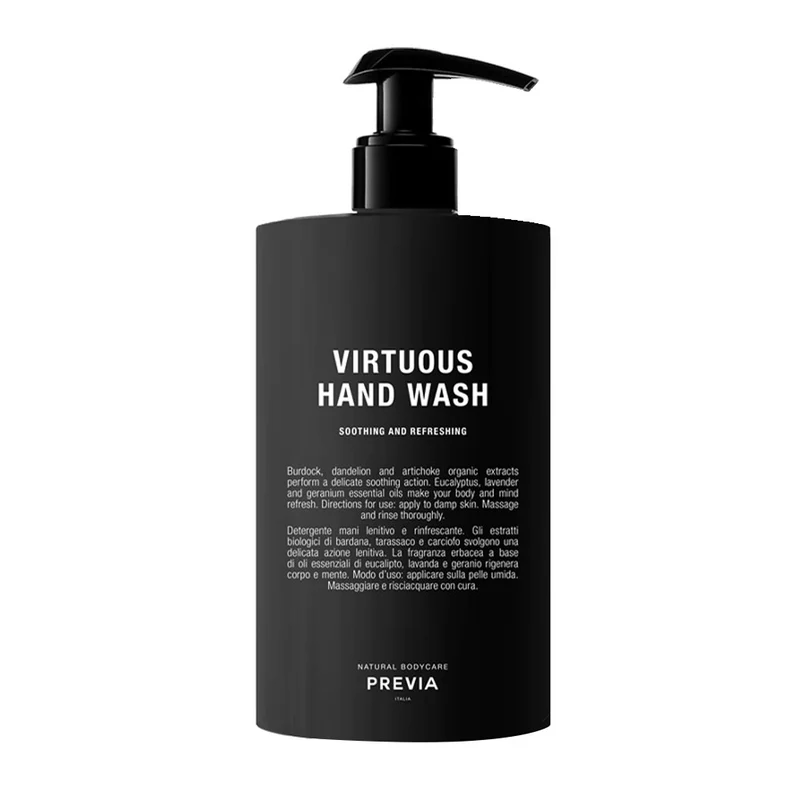Previa Virtuous Hand Wash 500ml - nettoyant apaisant et rafraîchissant pour les mains