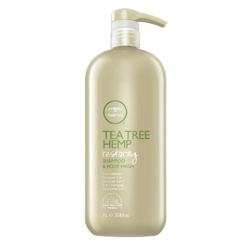 Paul Mitchell Tea Tree Hemp Restoring Shampoo & Body Wash 1000ml - nettoyant 2 en 1