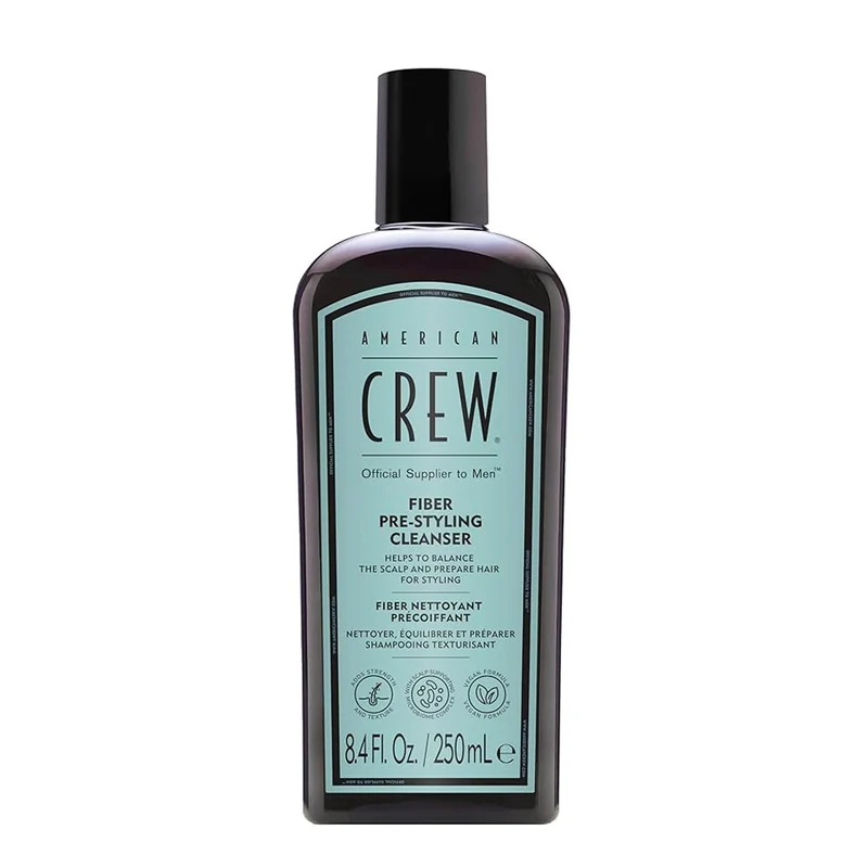 American Crew Fiber Pre - Styling Shampoo 250ml - shampooing pré-coiffage cheveux abîmés