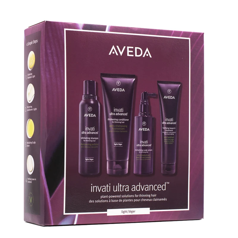 Aveda Invati Ultra Advanced Light System Set - coffret kit anti-chute de cheveux
