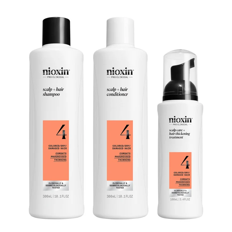 Nioxin Système 4 Scalp + Hair Kit Triphasique 300ml - kit anti-amincissement avancé