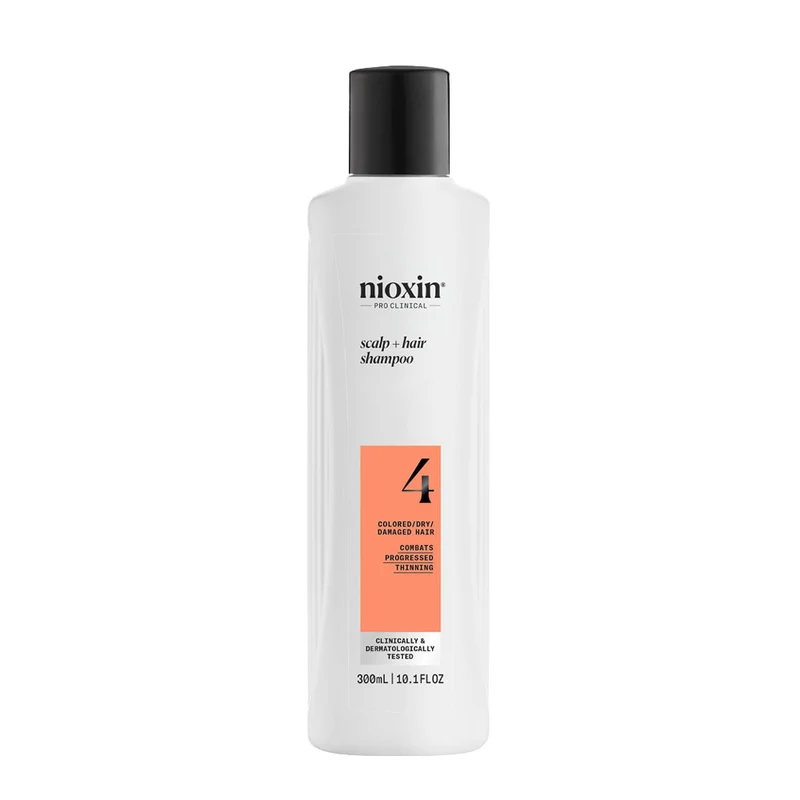 Nioxin Système 4 Scalp + Hair Shampoo 300ml - shampooing fortifiant pour cheveux abîmés