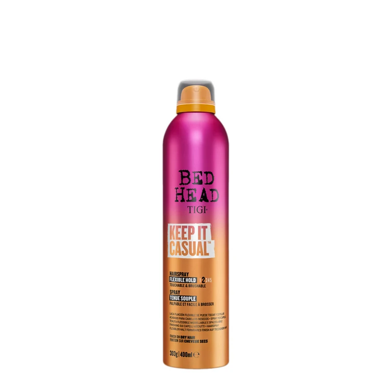 Tigi Bed Head Keep It Casual Flexible Hold Hairspray 400ml - laque légère tenue forte