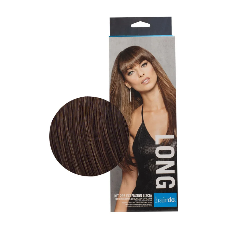 Hairdo Extension Lisse Marron Moyen Cuivré 2x51cm - extension de cheveux