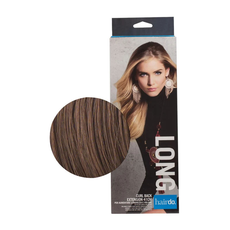 Hairdo Curl Back Extension Marron Clair Doré 41cm - extension de cheveux dégradés et vagues