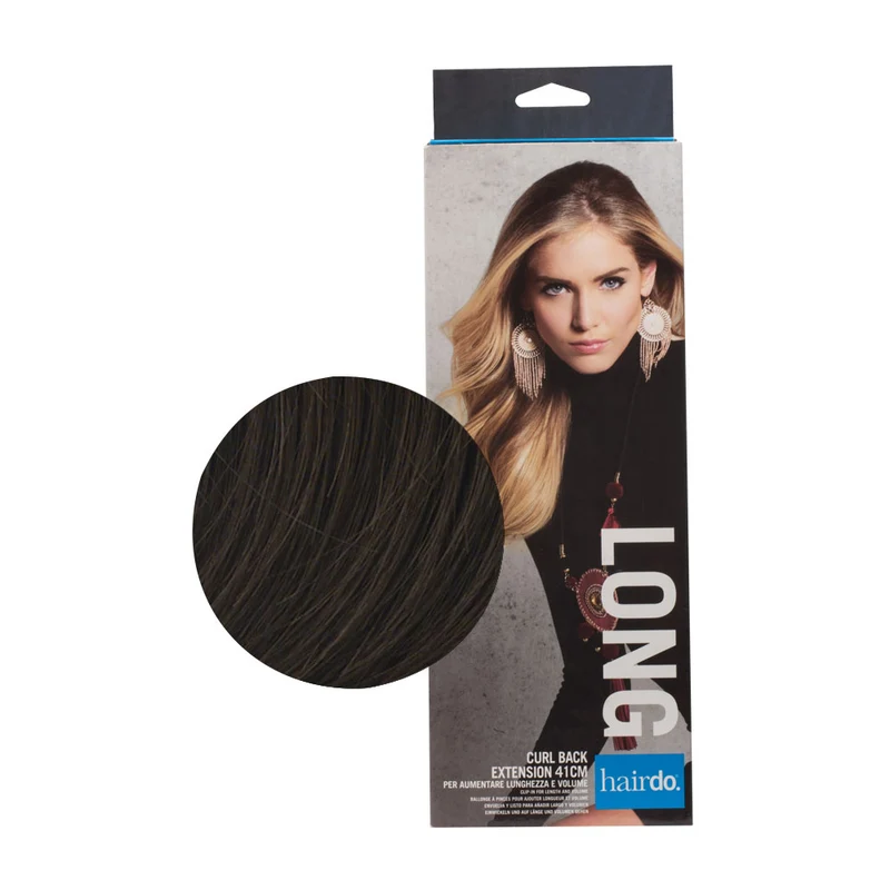 Hairdo Curl Back Extension Marron Moyen 41cm - extension de cheveux dégradés et vagues