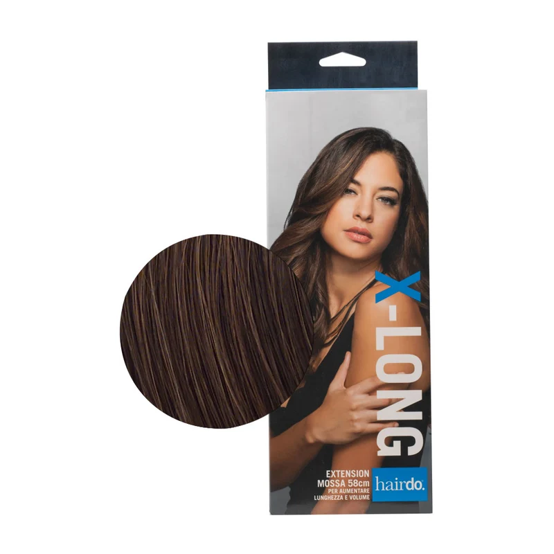Hairdo Extension Ondulée Marron Moyen Cuivré 58cm - extension ondulée