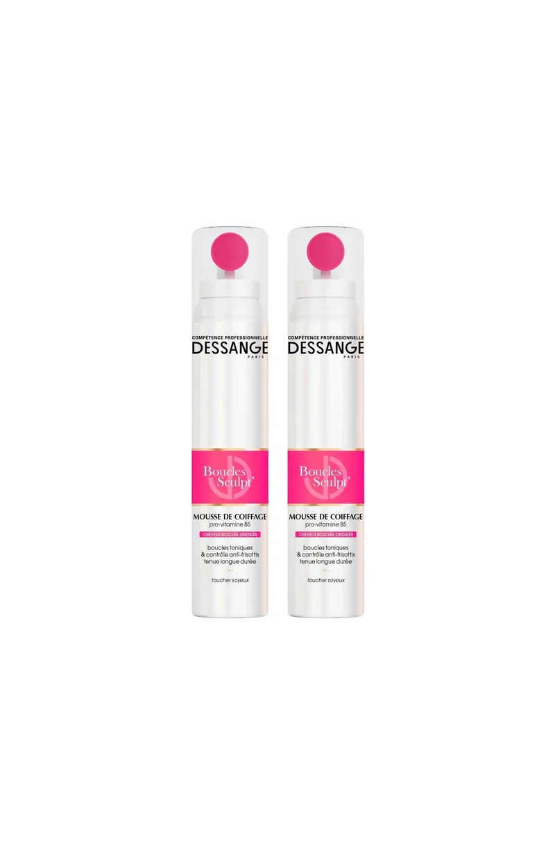 2 mousses coiffantes anti-frisottis - 200 ml