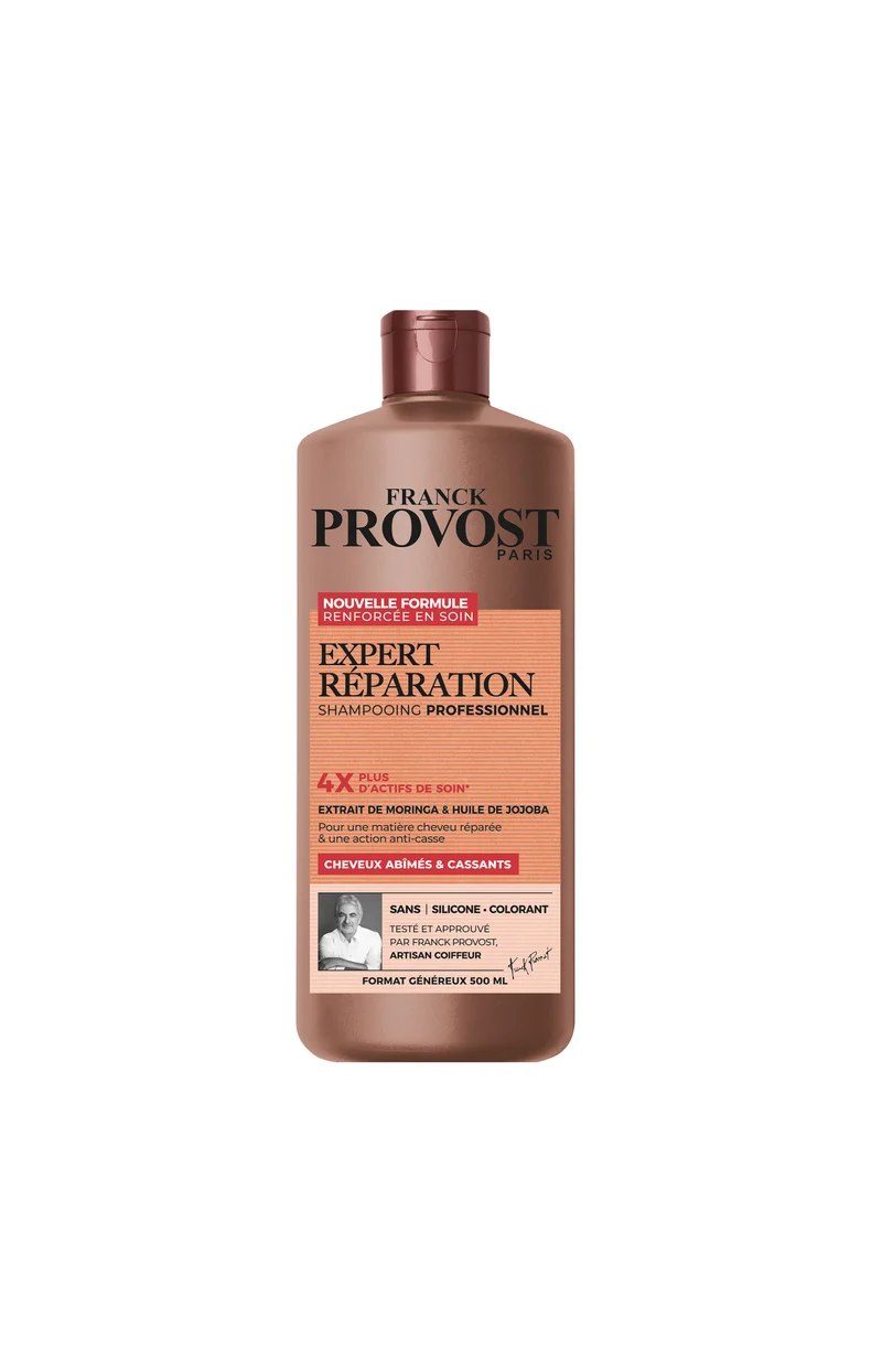 Shampoing réparation - Moringa & Huile de jojoba - Cheveux abîmés & cassants - 2 x 500 ml