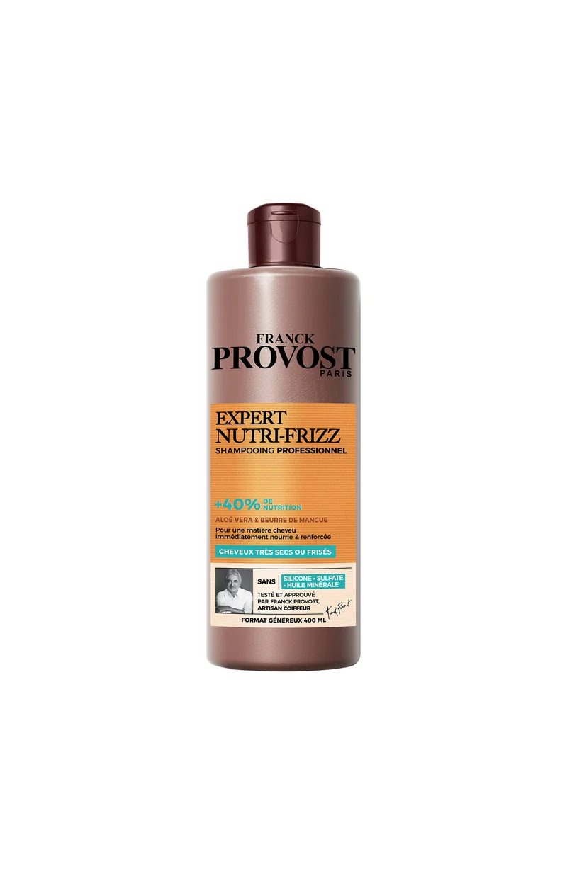 Shampoing Anti-frizz - Aloe Vera & Beurre de mangue - Cheveux secs & frisés - 2 x 400 ml