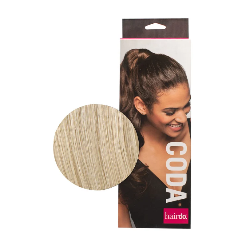 Hairdo Queue Ondulée Blond Platine R22 58cm - queue de cheval ondulée