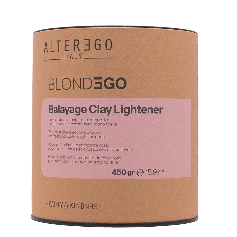 Alterego Blondego Balayage Clay Lightener 450gr - poudre décolorante rose compacte