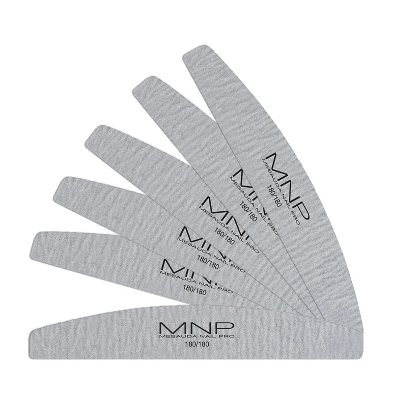 My Nail Pro MNP Lime Courbée Zebra 180/180 6pcs - lime à ongles courbée