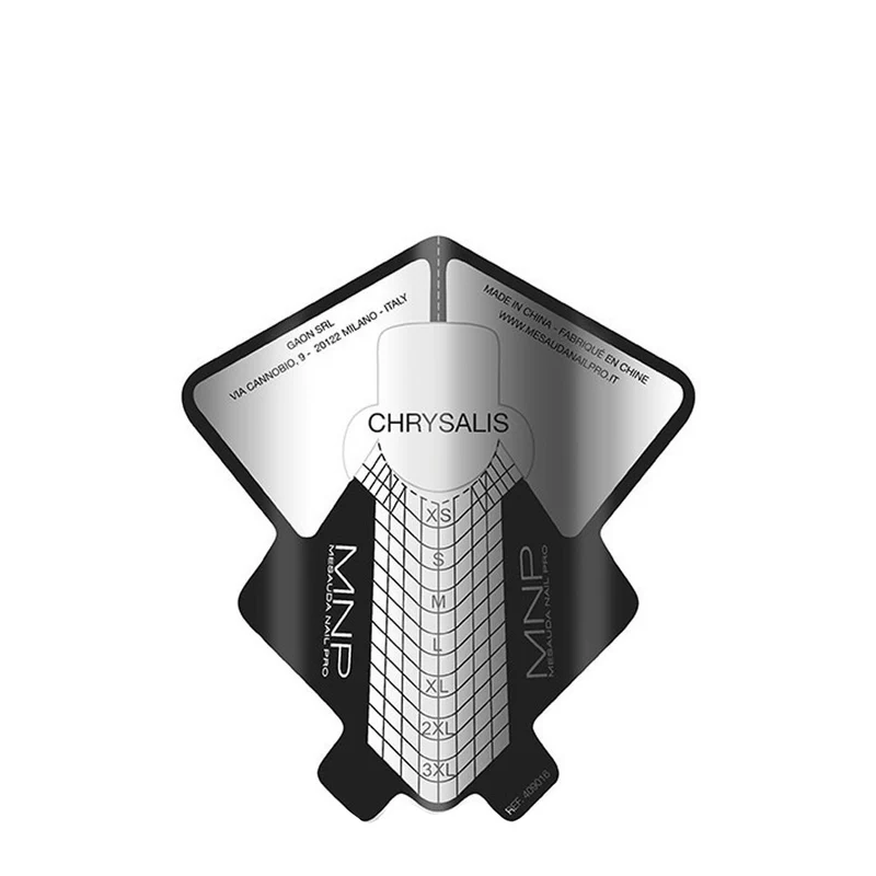 My Nail ProMNP Nail Form Chrysalis 250pcs - papiers chablons en aluminium pour la construction des ongles