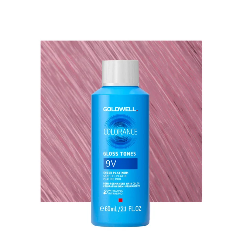 9V Goldwell Colorance Gloss Tones Cool Blode Sheer Platinum 60ml - coloration demi-permanente