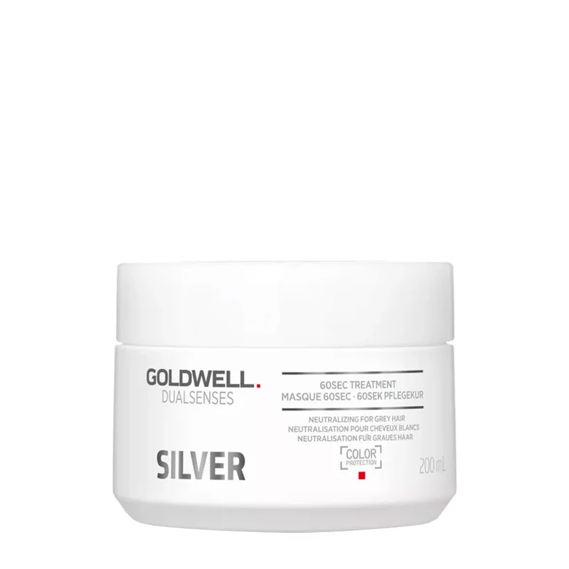 Goldwell Dualsenses Silver 60s Treatment 200ml - traitement des cheveux gris et blonds froids