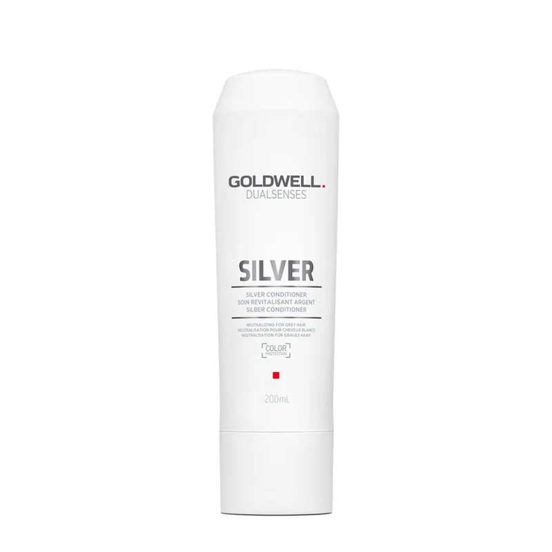 Goldwell Dualsenses Silver Conditioner 200ml - baume pour cheveux gris ou blonds froids