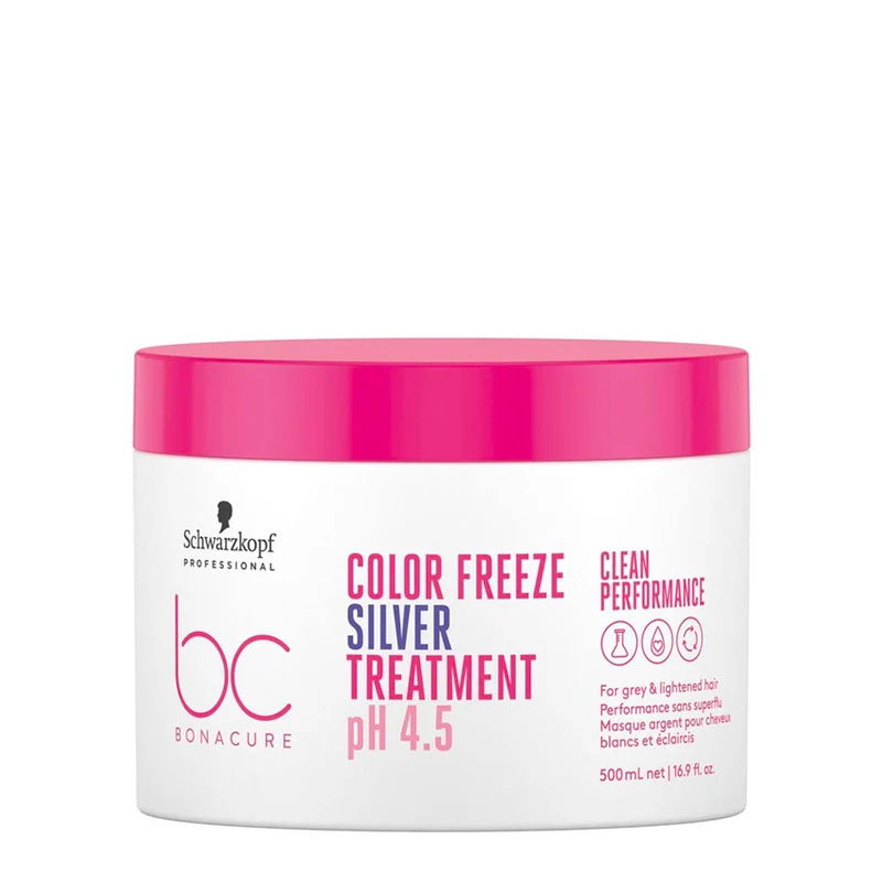 Schwarzkopf BC Bonacure Color Freeze Silver Treatment pH 4.5 500ml - masque pigmentée pour les tons froids