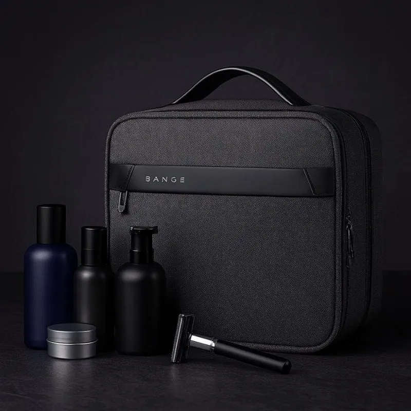 Grande trousse de toilette homme suspendue – Étanche et compartimentée