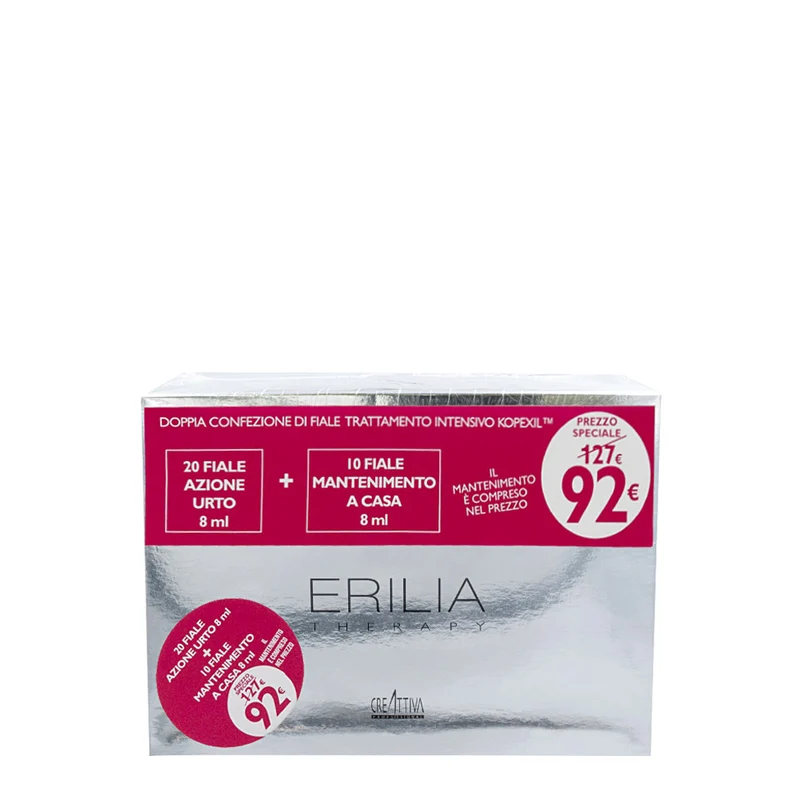 Creattiva Erilia Kopexil Cofanetto Fiale Anticaduta 20x8ml + 10x8ml - soin intensif anti-chute de cheveux
