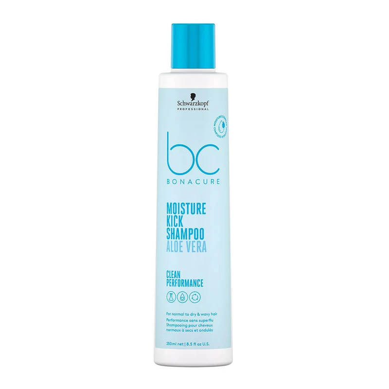 Schwarzkopf BC Bonacure Moisture Kick Shampoo Aloe Vera 250ml - shampooing pour les cheveux secs