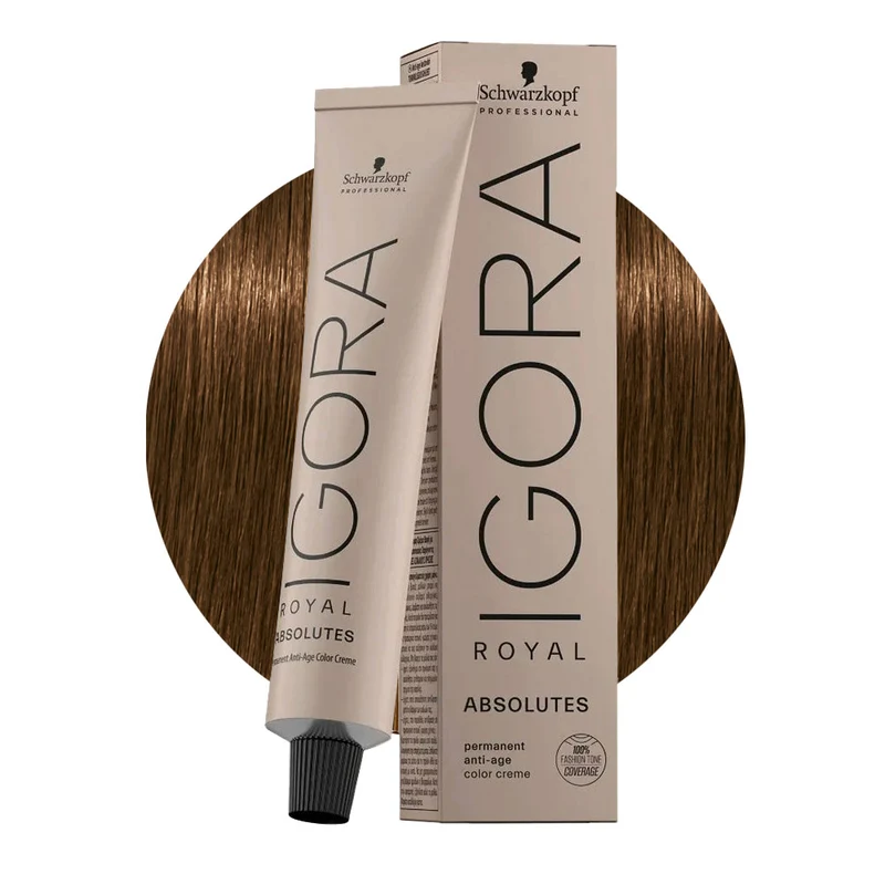 Schwarzkopf Igora Royal Absolutes 7-140 Blond Moyen Cendrè Beige Naturel 60ml - coloration permanente