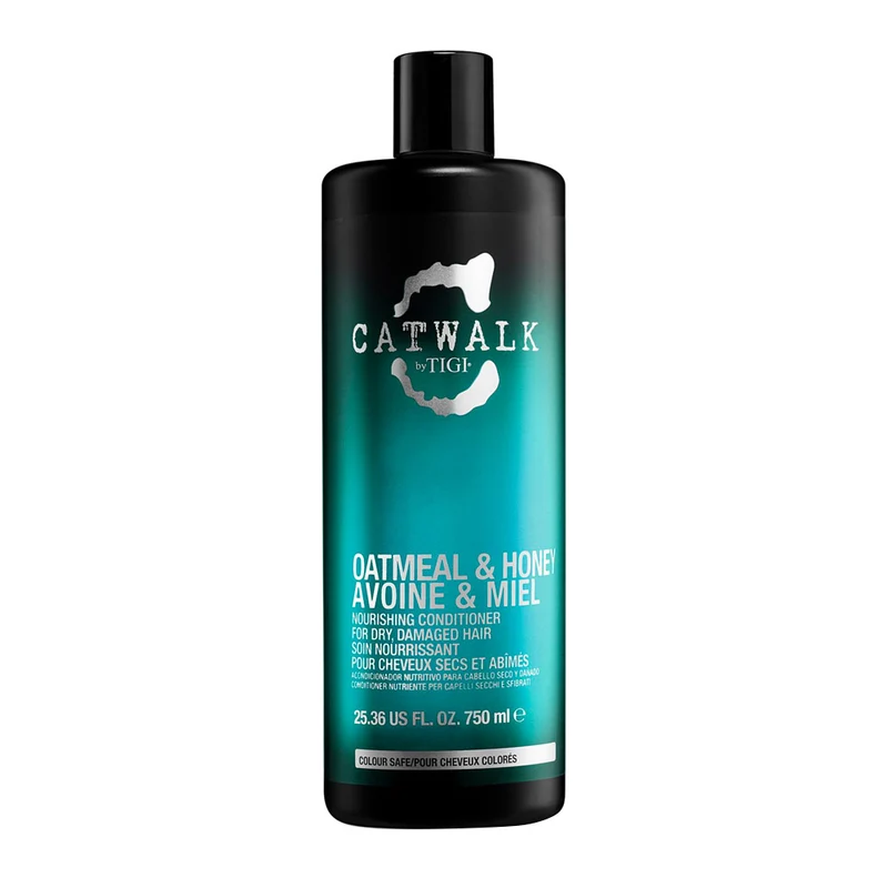 Tigi Catwalk Oatmeal & Honey Nourishing Conditioner 750ml - conditionneur hydratant pour cheveux secs