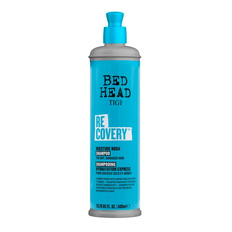 Tigi Bed Head Recovery Moisture Rush Shampoo 600ml - shampooing pour cheveux secs et abîmés