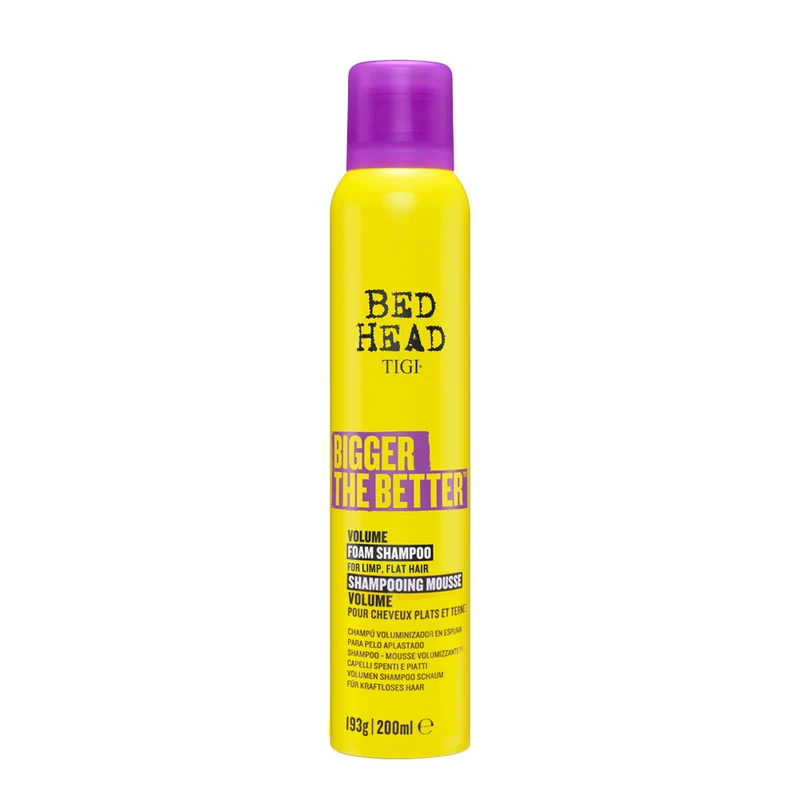 Tigi Bed Head Bigger The Better Volume Foam Shampoo 200ml - shampooing mousse volumateur