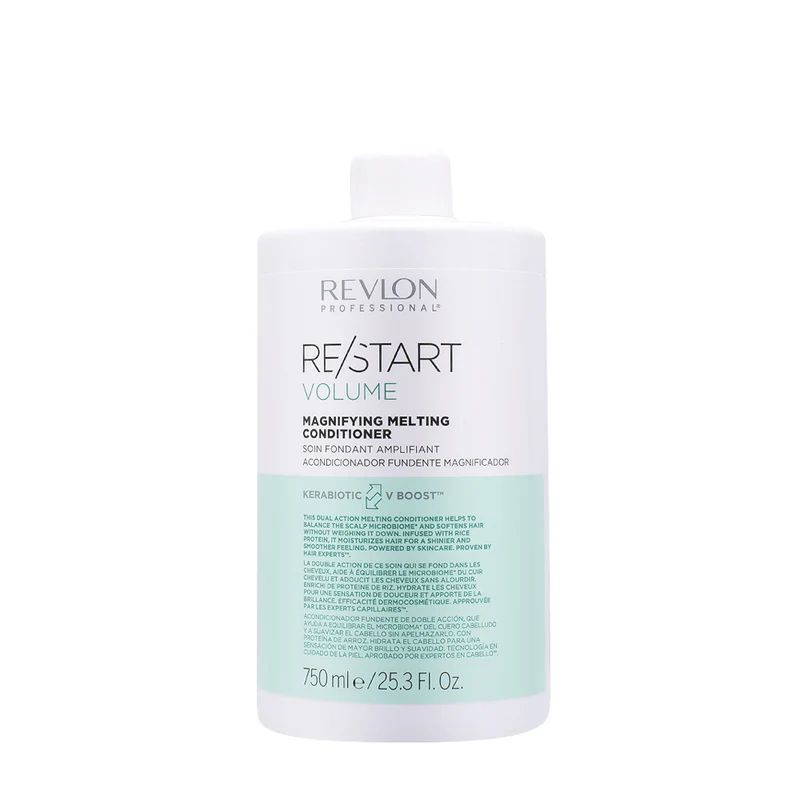 Revlon Restart Volume Melting Conditioner 750ml - après - shampooing volumateur cheveux fins