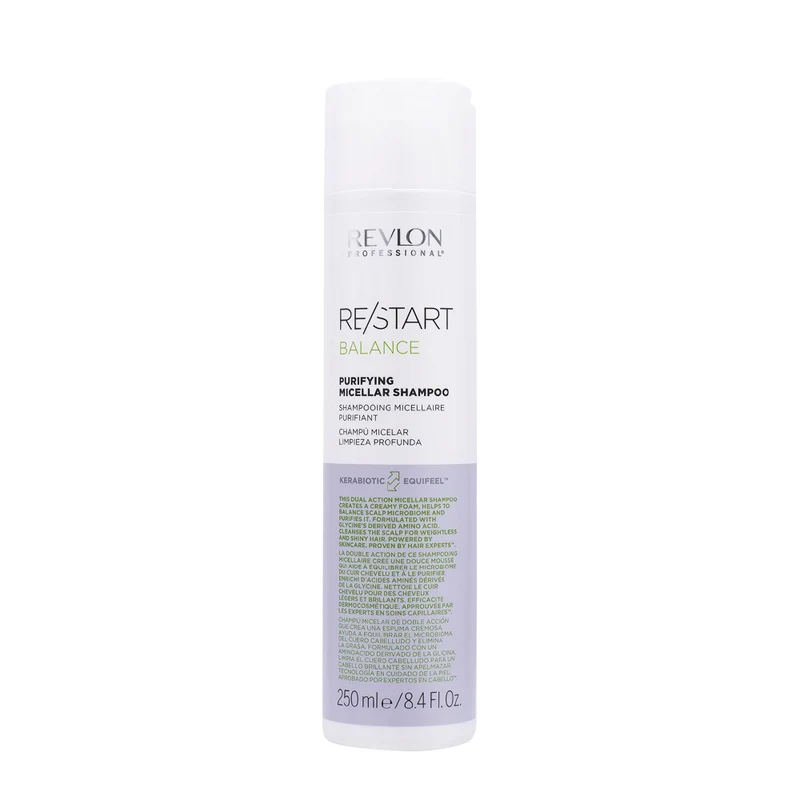 Revlon Restart Balance Purifying Micellar Shampoo 250ml - shampooing purifiant