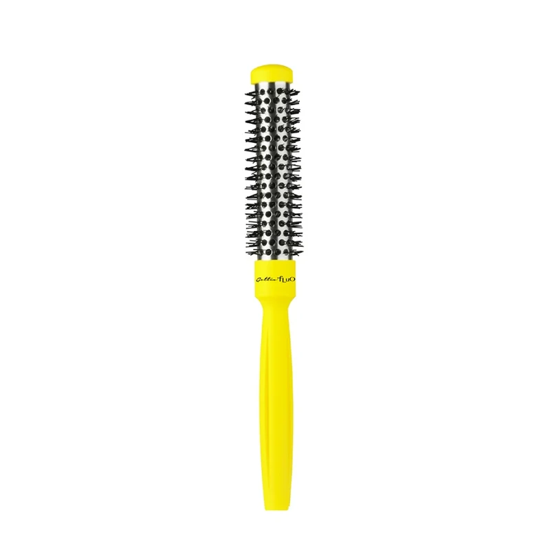 Gettin fluo Brosse Thermique Jaune 17mm