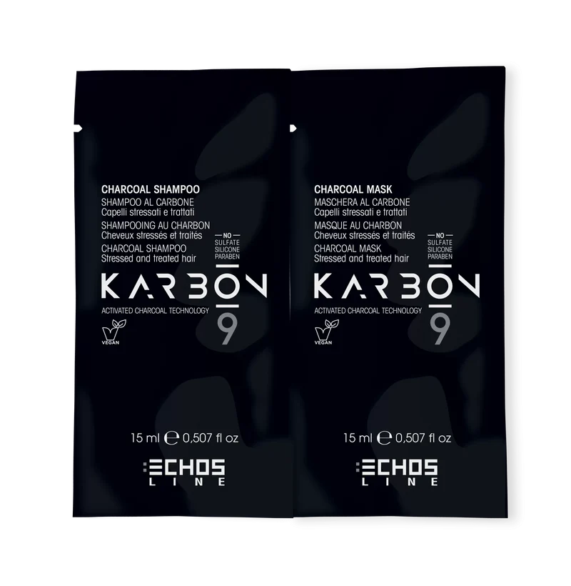 Echantillon Shamp + Masque 15ml charbon KARBON 9-