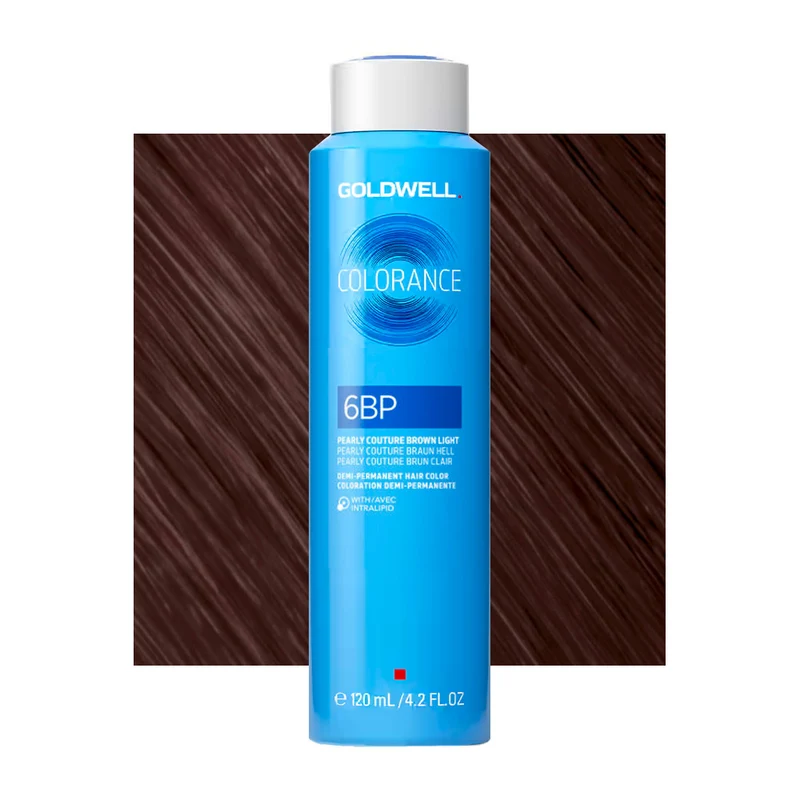 6BP Marron clair nacré couture Goldwell Colorance Cool browns can 120ml