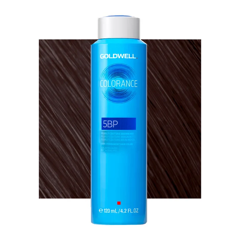 5BP Marron moyen nacré couture Goldwell Colorance Cool browns can 120ml
