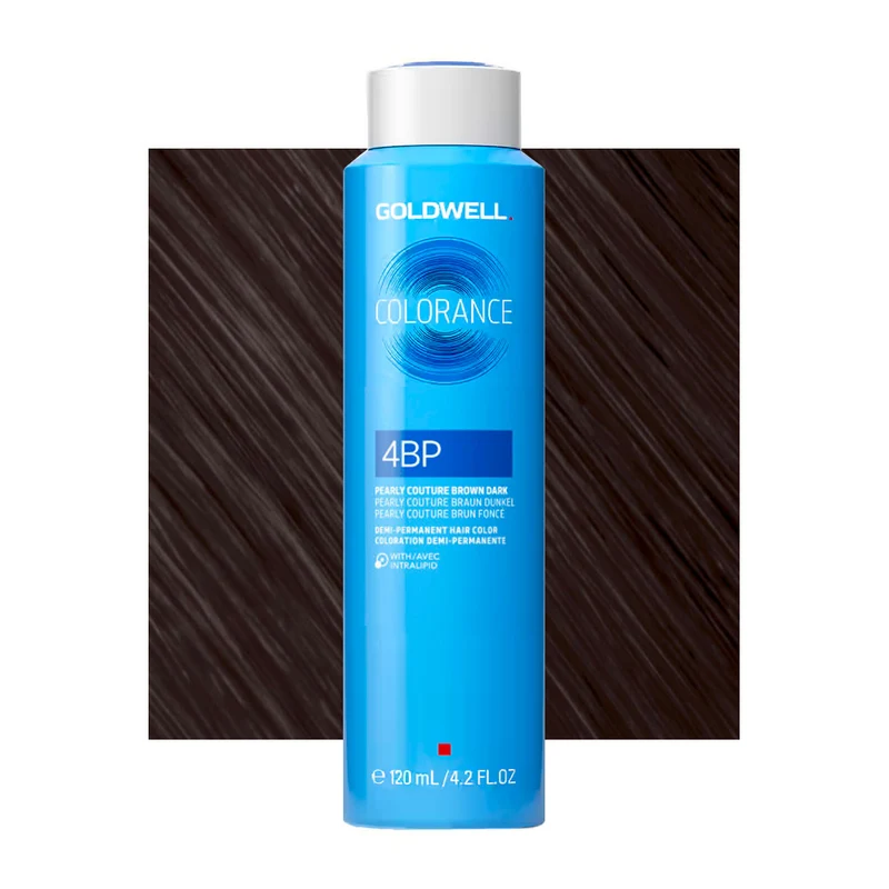 4BP Marron foncé nacré couture Goldwell Colorance Cool browns can 120ml