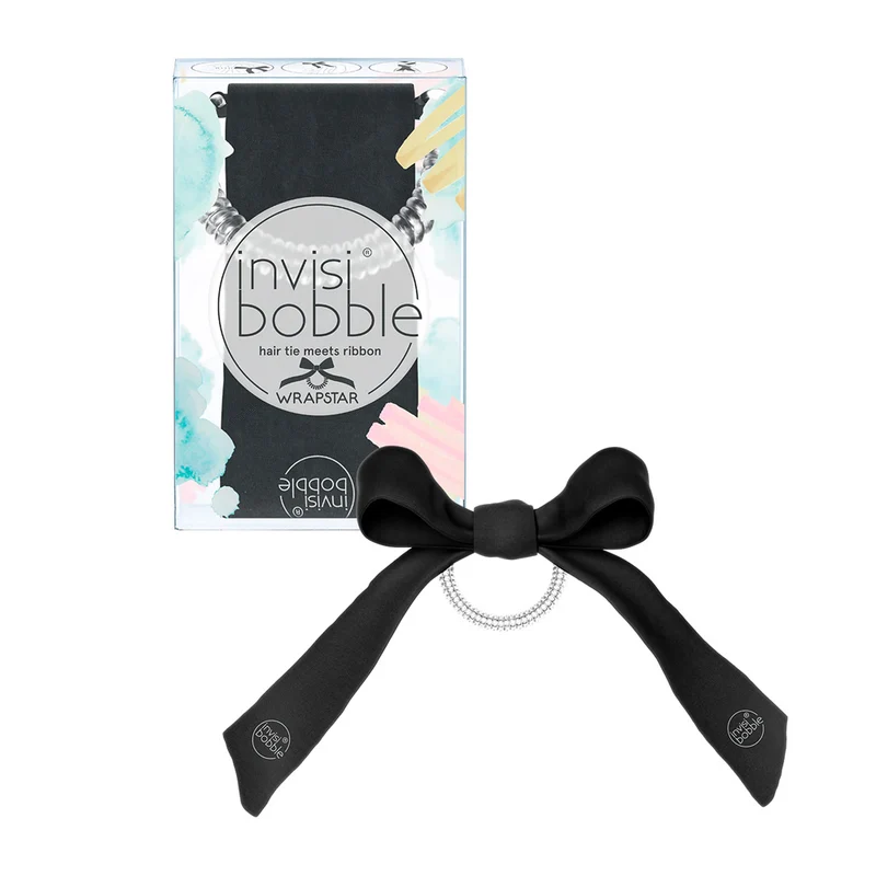 Invisibobble Wrapstar Snake It Off - élastique spirale avec ruban noir