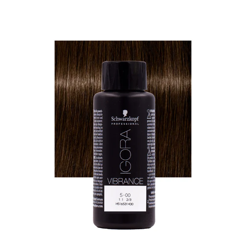 Schwarzkopf Igora Vibrance 5-00 Marron Clair Naturel Extra 60ml - coloration ton sur ton