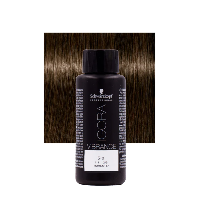 Schwarzkopf Igora Vibrance 5-0 Marron Clair Naturel 60 ml - coloration ton sur ton